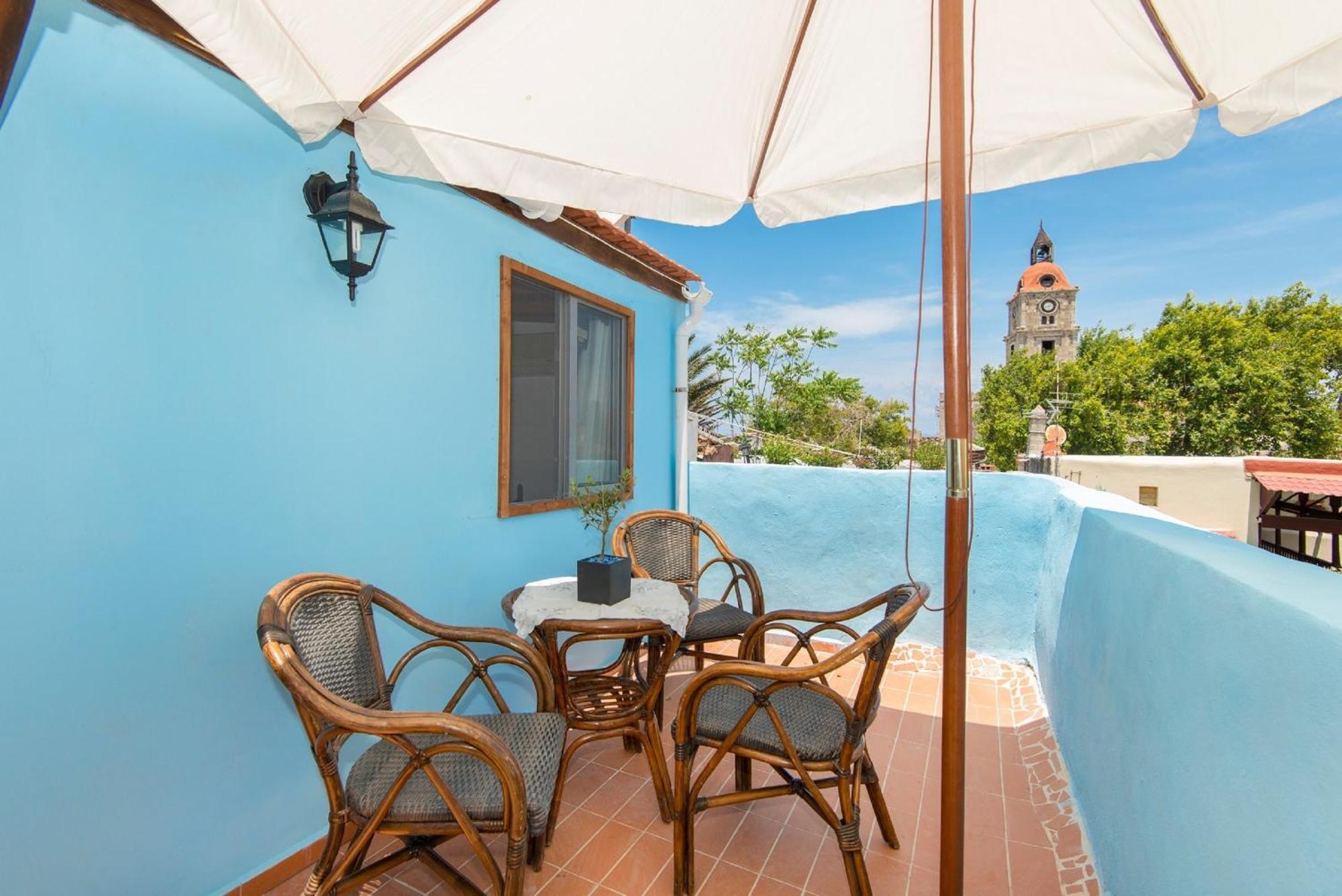 Old Town Roloi House Villa Rhodes City Bagian luar foto