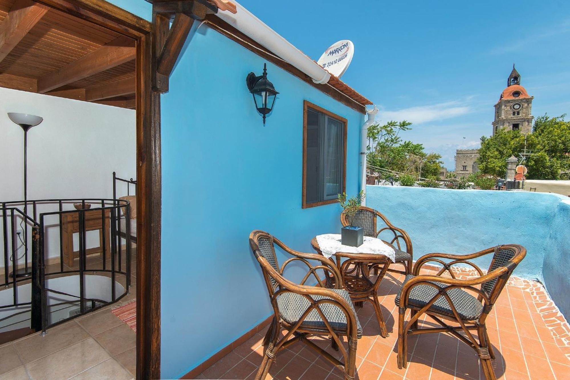 Old Town Roloi House Villa Rhodes City Bagian luar foto
