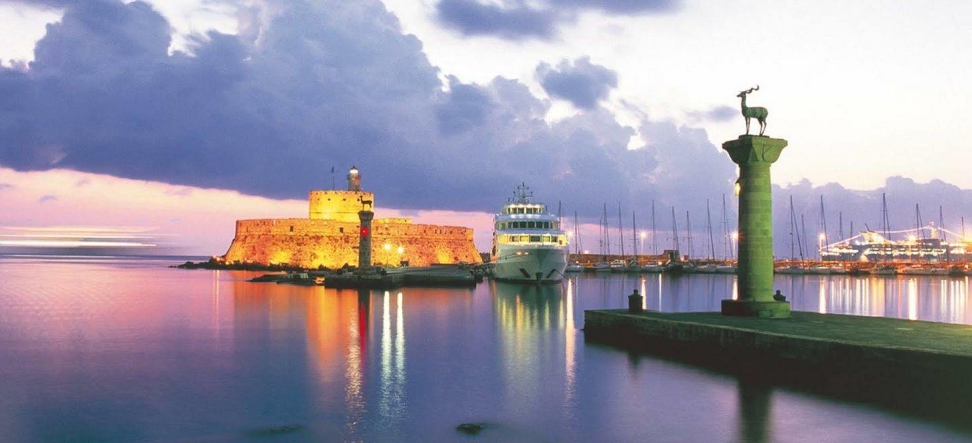 Old Town Roloi House Villa Rhodes City Bagian luar foto