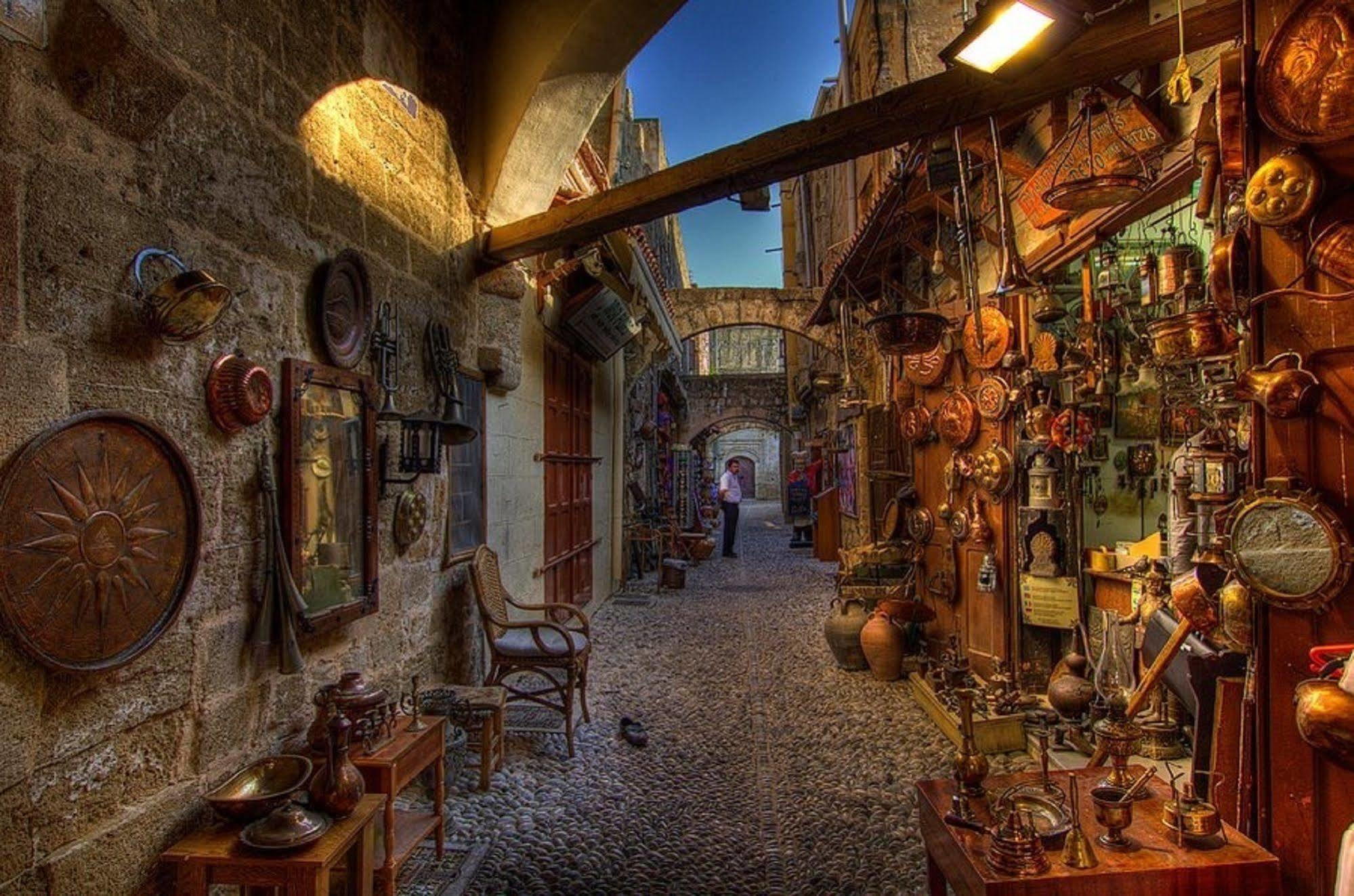 Old Town Roloi House Villa Rhodes City Bagian luar foto